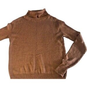 Vintage Piero Betti Sweater Brown Turtleneck Made In Italy 70s 80s Italian